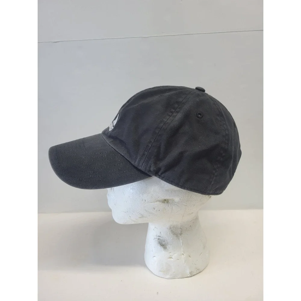 Adidas vtg Baseball Cap‎ Dad Hat Black Embroidered Logo Adjustable Strap